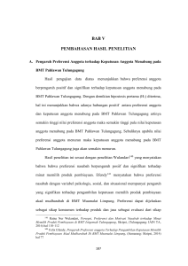 BAB V PEMBAHASAN HASIL PENELITIAN