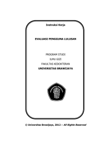 Instruksi Kerja EVALUASI PENGGUNA LULUSAN PROGRAM