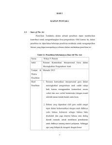 7 BAB 2 KAJIAN PUSTAKA 2.1 State of The Art