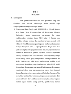 99 BAB V PENUTUP A. Kesimpulan Dari pembahasan teori dan