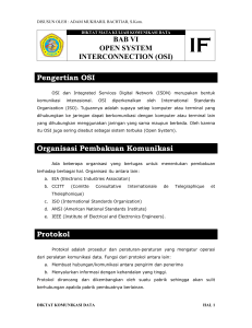 BAB VI OPEN SYSTEM INTERCONNECTION