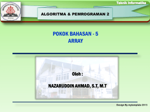 05. array - Nazaruddin Ahmad