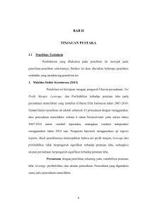 BAB II TINJAUAN PUSTAKA