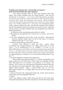 Produksi asam suksinat oleh Actinobacillus