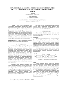 implementasi algoritma cordic - Digilib ITS