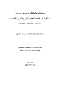 Hukum Asuransi Dalam Islam PDF