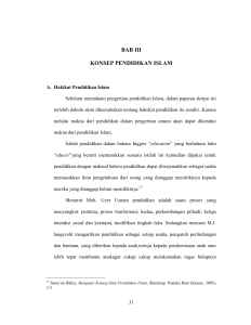 bab iii konsep pendidikan islam - Digilib UIN Sunan Ampel Surabaya