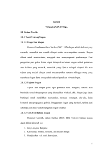 8 BAB II TINJAUAN PUSTAKA 2.1 Uraian Teoritis 2.1.1 Teori