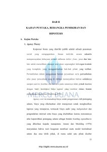 BAB II KAJIAN PUSTAKA, RERANGKA PEMIKIRAN DAN HIPOTESIS