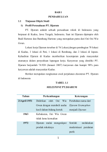 BAB I PENDAHULUAN 1.1 Tinjauan Objek Studi 1