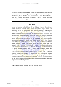 vii Ariyanti, A., 2014. Pemetaan Indikasi Intrusi Air Laut di Daerah