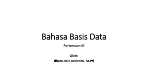 Bahasa Basis Data