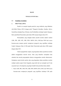 12 11 BAB II TINJAUAN PUSTAKA 2.1 Penelitian Terdahulu a. Bella