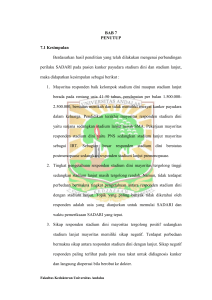 BAB 7 PENUTUP 7.1 Kesimpulan Berdasarkan hasil penelitian