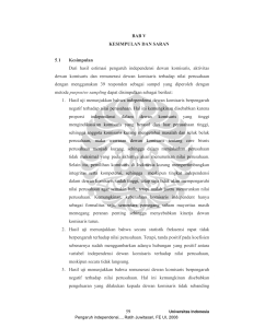 59 BAB V KESIMPULAN DAN SARAN 5.1 Kesimpulan Dari hasil