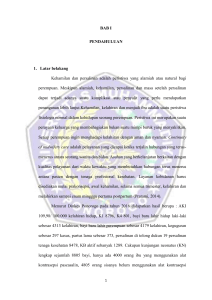BAB I PENDAHULUAN 1. Latar belakang Kehamilan dan persalinan