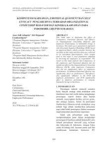 kompetensi karyawan, emotional quotient dan self efficacy