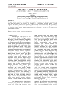 jurnal ekonomi dan bisnis volume 14, no. 1 feb 2013 issn 1693