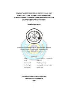 i PEMBUATAN SISTEM INFORMASI SIMPAN PINJAM UNIT