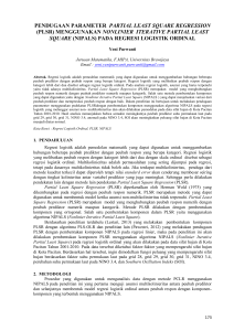 pendugaan parameter partial least square