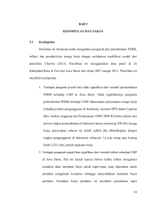 54 BAB 5 KESIMPULAN DAN SARAN 5.1 Kesimpulan