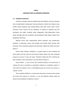 5 BAB II LANDASAN TEORI dan KERANGKA PEMIKIRAN 2.1
