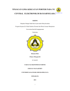 tinjauan lima kekuatan porter pada toko central elektronik di