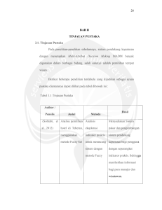 28 BAB II TINJAUAN PUSTAKA 2.1. Tinjauan Pustaka Pada