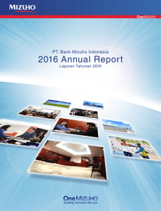 2016 Annual Report - PT Bank Mizuho Indonesia