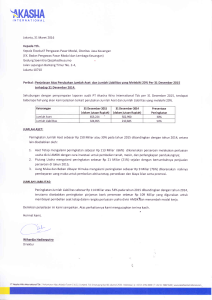 Surat Penjelasan Perubahan Jumlah Aset Lebih dari 20%