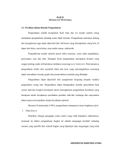 BAB II TINJAUAN PUSTAKA 2.1. Perilaku dalam Bentuk