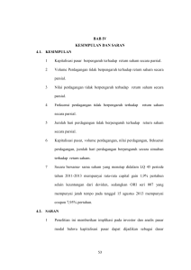 BAB IV KESIMPULAN DAN SARAN 4.1. KESIMPULAN