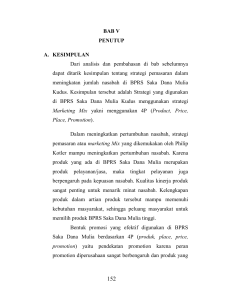 BAB V PENUTUP A. KESIMPULAN Dari analisis dan pembahasan