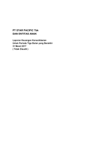 FINAL DRAFT PT STAR PACIFIC Tbk DAN