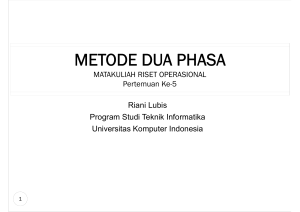 metode dua phasa - Repository UNIKOM