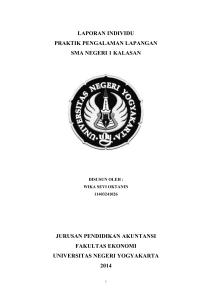 laporan individu praktik pengalaman lapangan sma negeri 1