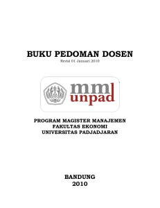 buku pedoman dosen - Program MM FE Unpad