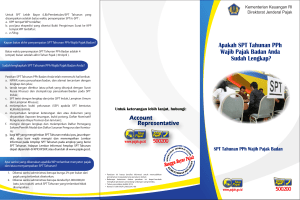 leaflet SPT Badan (2) - Direktorat Jenderal Pajak