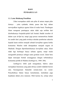 BAB I PENDAHULUAN 1.1. Latar Belakang Penelitian Zakat