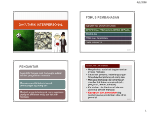DAYA TARIK INTERPERSONAL