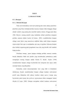 BAB II LANDASAN TEORI II. A. Harapan II. A. 1 Defenisi Harapan