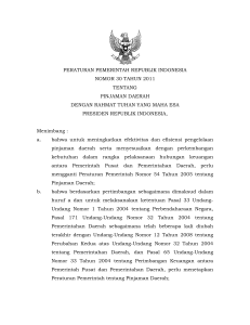 peraturan pemerintah republik indonesia