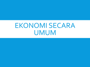 Ekonomi secara umum