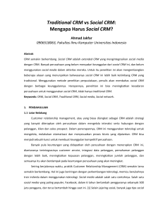 Traditional CRM vs Social CRM: Mengapa Harus