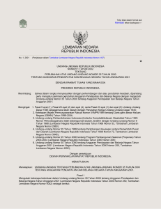 LEMBARAN NEGARA REPUBLIK INDONESIA