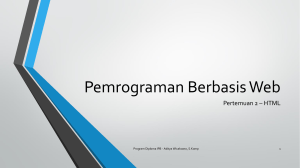 Pemrograman Berbasis Web