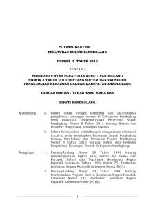 povinsi banten - BPK Perwakilan Provinsi Banten