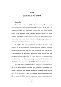 BAB V KESIMPULAN DAN SARAN