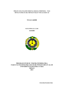 tugas akhir program studi d3 teknik informatika fakultas matematika