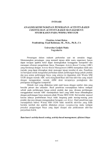 analisis kemungkinan penerapan activity-based costing